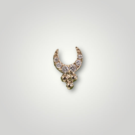 Ayla Moon with Diamonds in 18kt Yellow Gold