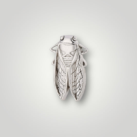 Cicada in 14kt White Gold