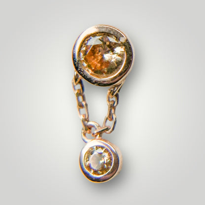 Cora with Citrine CZ in 14kt Gold