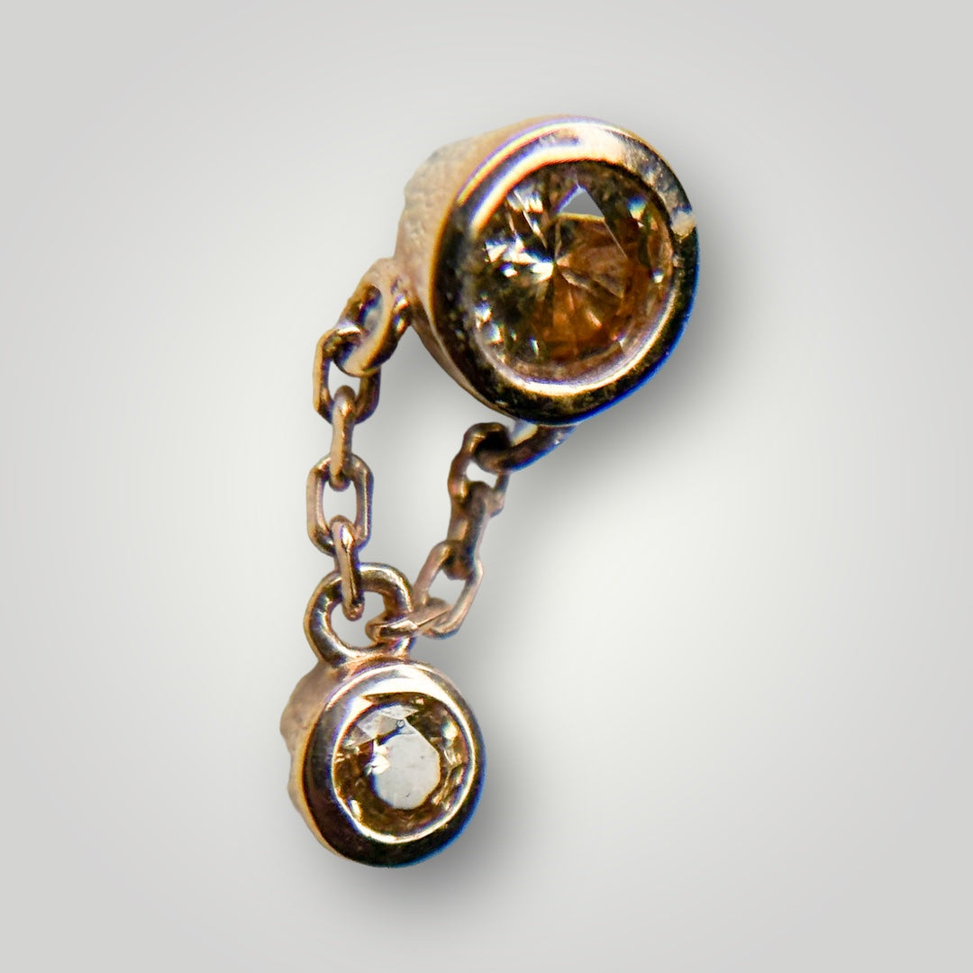 Cora with Citrine CZ in 14kt Gold