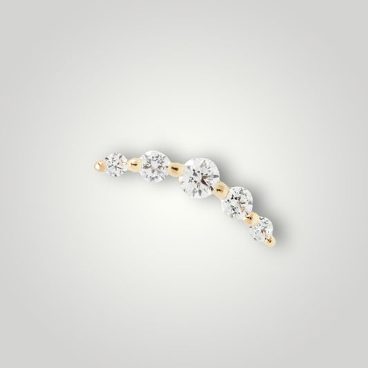 Eternal with Swarovski Crystal in 14kt Yellow Gold