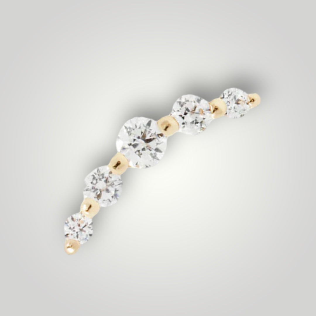 Eternal with Swarovski Crystal in 14kt Yellow Gold