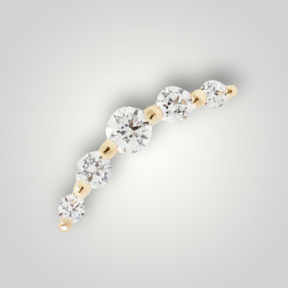 Eternal with Swarovski Crystal in 14kt Yellow Gold