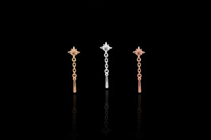 Flail in 14kt Rose Gold threadless