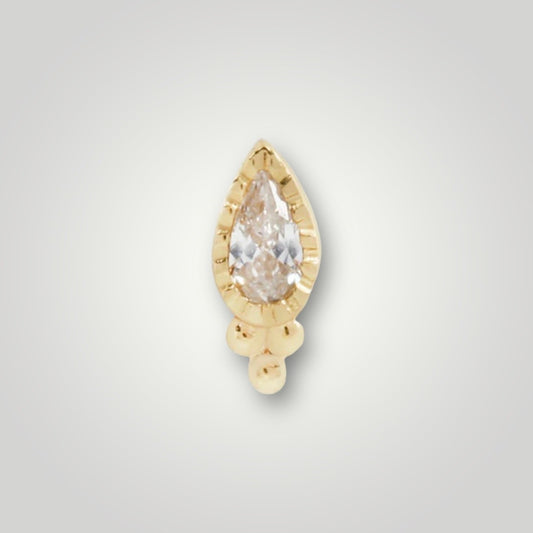 Gala with Cubic Zirconia in 14kt Yellow Gold