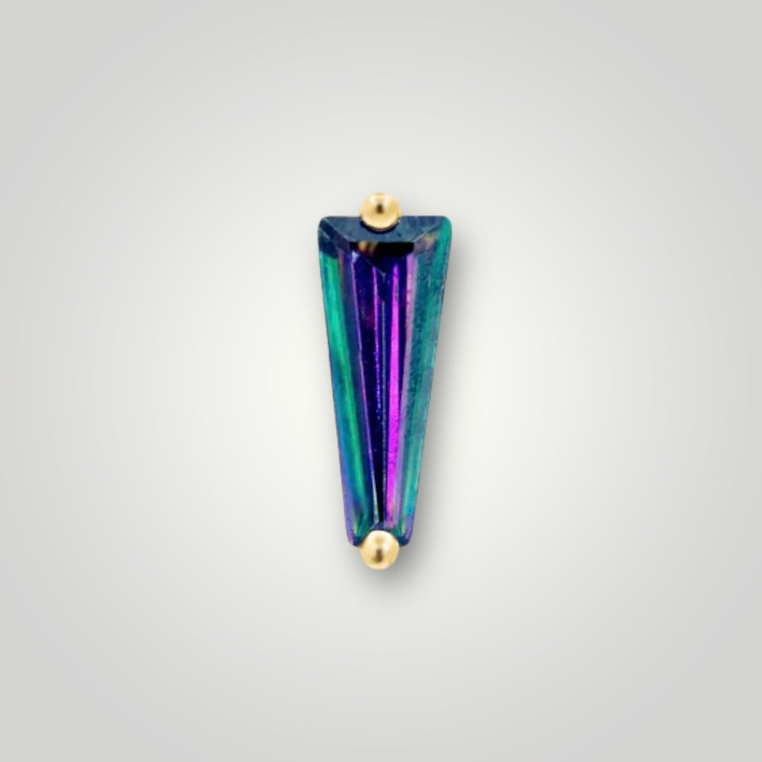 Lady with Mystic Topaz in 14kt Yellow Gold