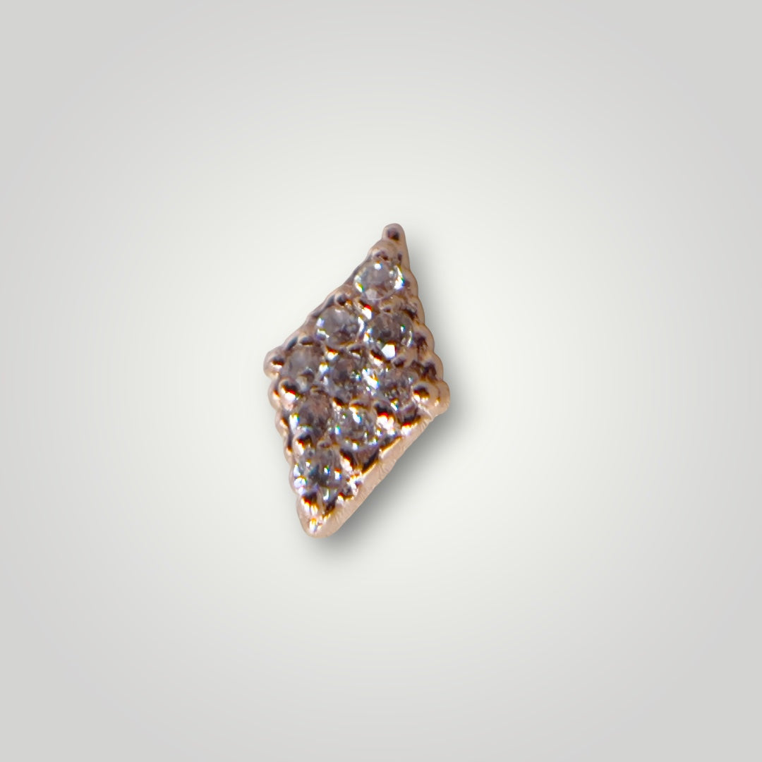 Mini Fate with Cubic Zirconia in 14kt Rose Gold