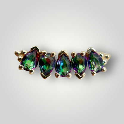 Nalani with Mystic Topaz in 14kt Yellow Gold (Threaded)