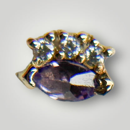 Palazzo with Mystic Topaz & Diamond in 14kt Yellow Gold