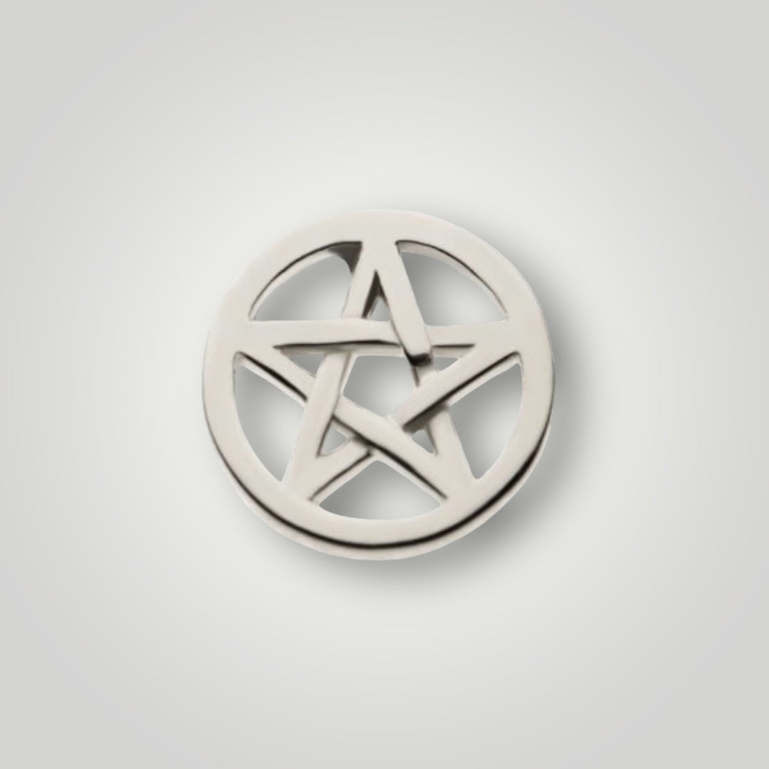 Pentacle in 14kt White Gold