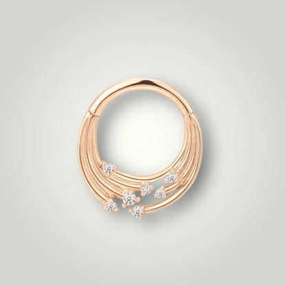 Iconic clicker rose and white gold