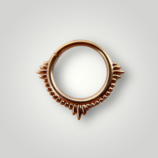 Plume Seam ring in Rose Gold 14 k