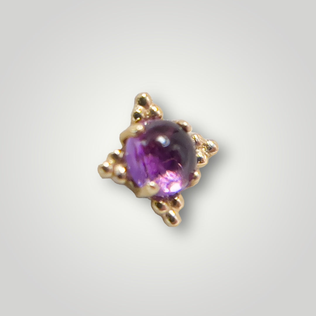 Zia with Amethyst in 18kt Yellow Gold