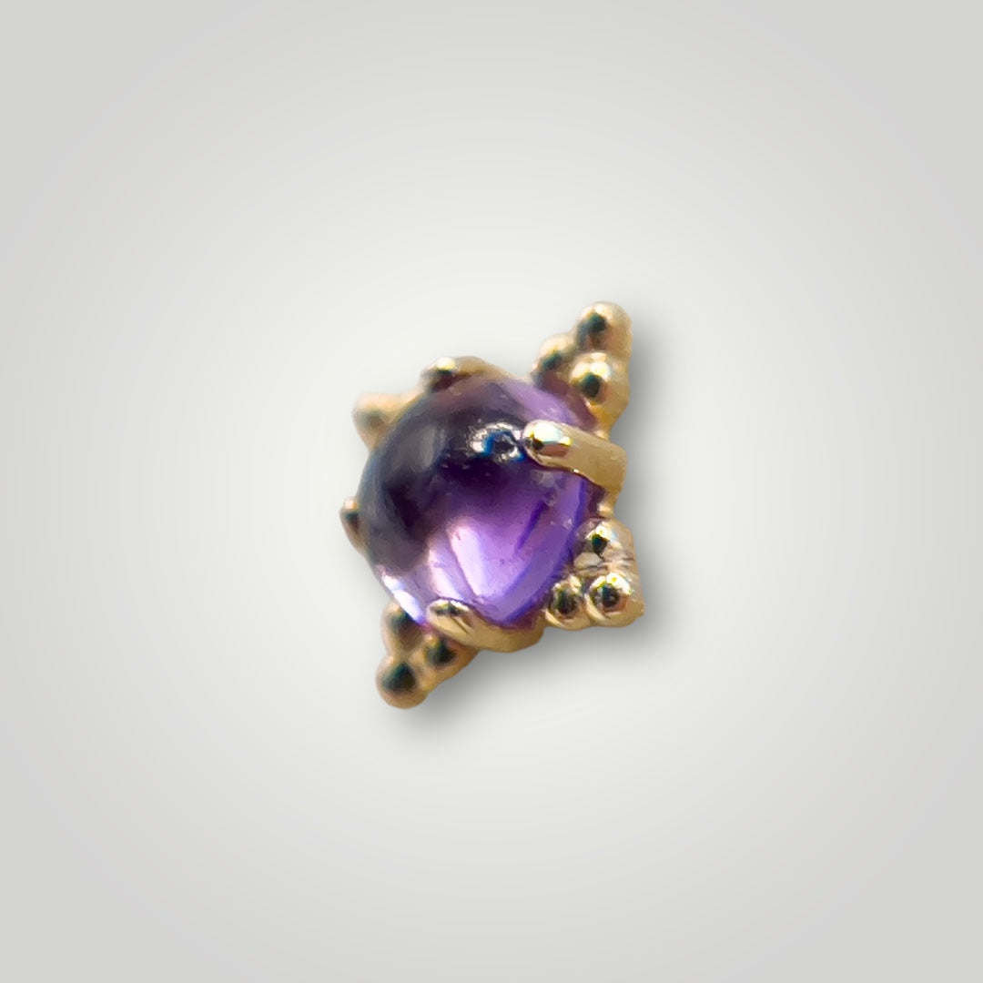 Zia with Amethyst in 18kt Yellow Gold