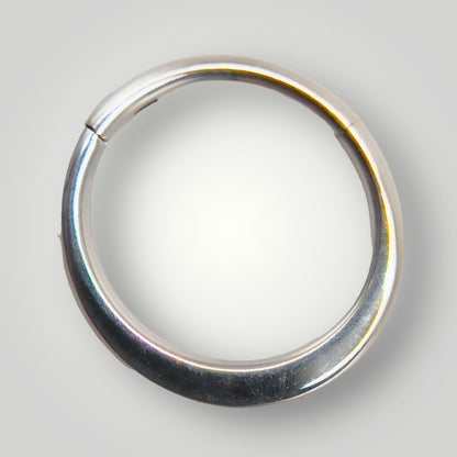 titanium flat bar clicker ring