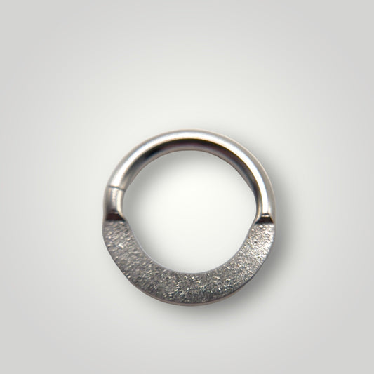 titanium flat bar texxtured seam ring