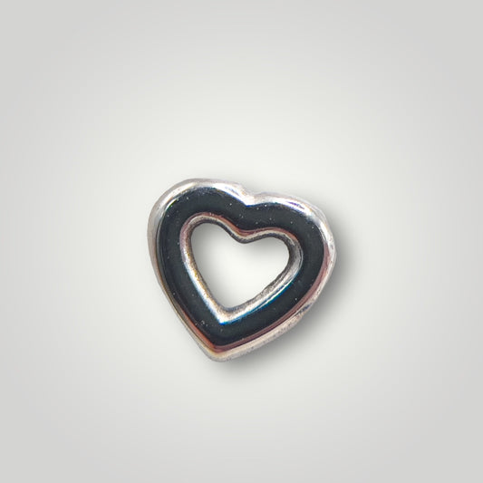 hollow hearts titanium bead threadless