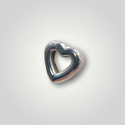 hollow hearts titanium bead threadless