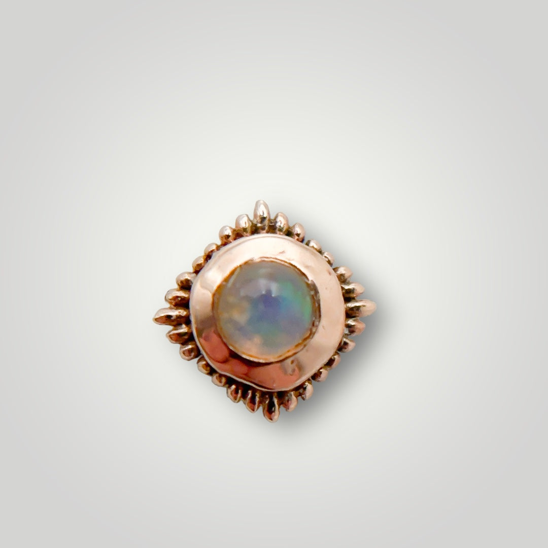 Plume with Opal in 14kt Rose Gold