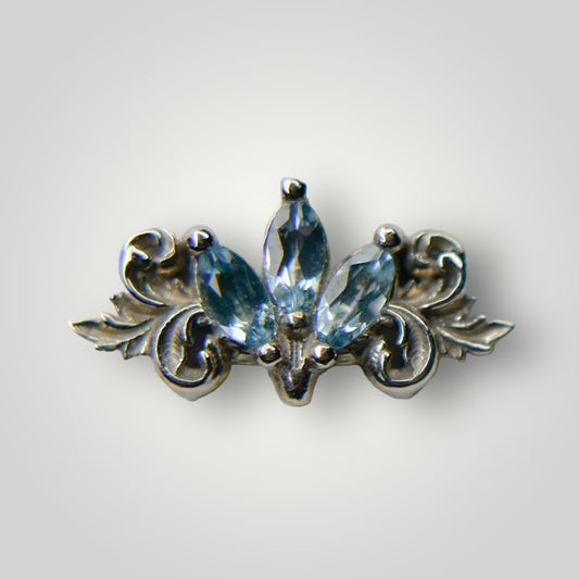 Redemption with Blue Topaz in 14kt White Gold