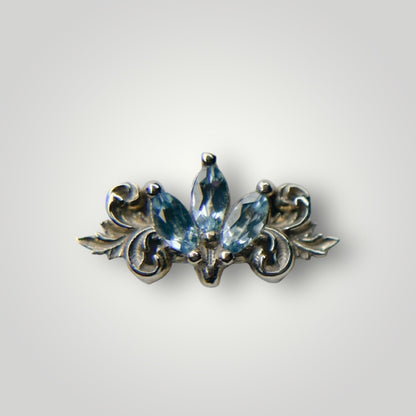 Redemption with Blue Topaz in 14kt White Gold