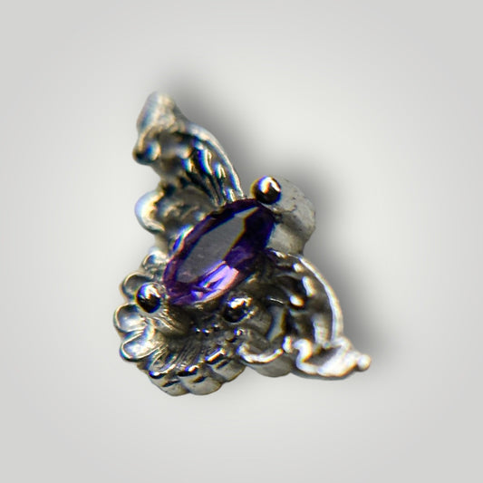 Resurrection with Amethyst in 14kt White Gold