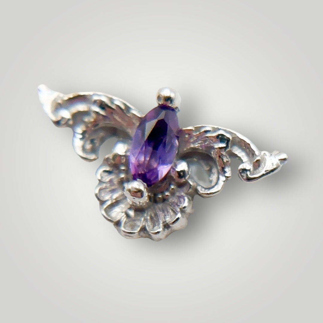 Resurrection with Amethyst in 14kt White Gold