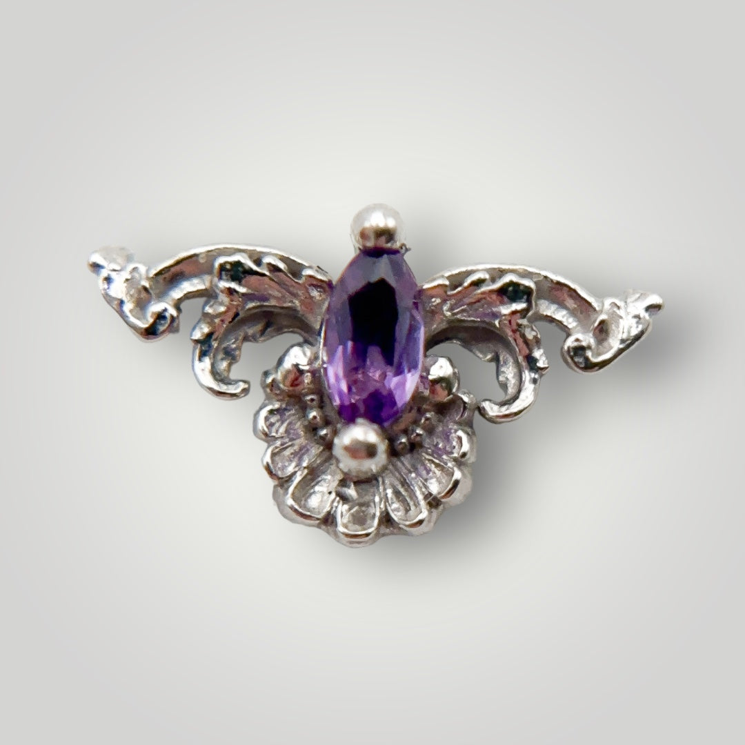 Resurrection with Amethyst in 14kt White Gold