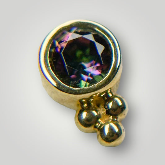 Sabrina with Mystic Topaz in 18kt Yellow Gold