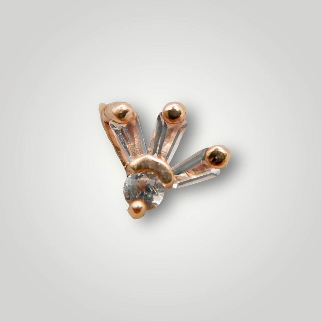 Synergy with White Sapphire in 14kt Rose Gold