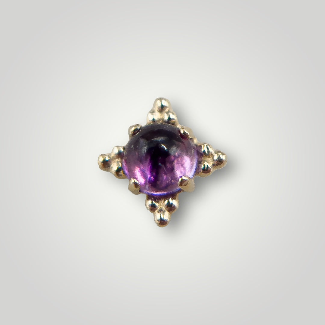 Zia with Amethyst in 18kt Yellow Gold