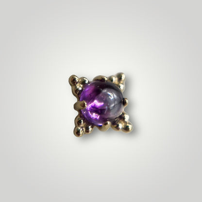 Zia with Amethyst in 18kt Yellow Gold