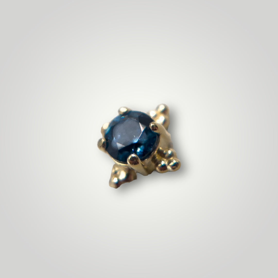 Zia with London Blue Topaz in 18kt Yellow Gold