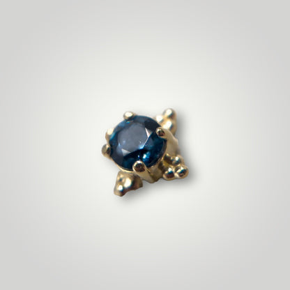 Zia with London Blue Topaz in 18kt Yellow Gold