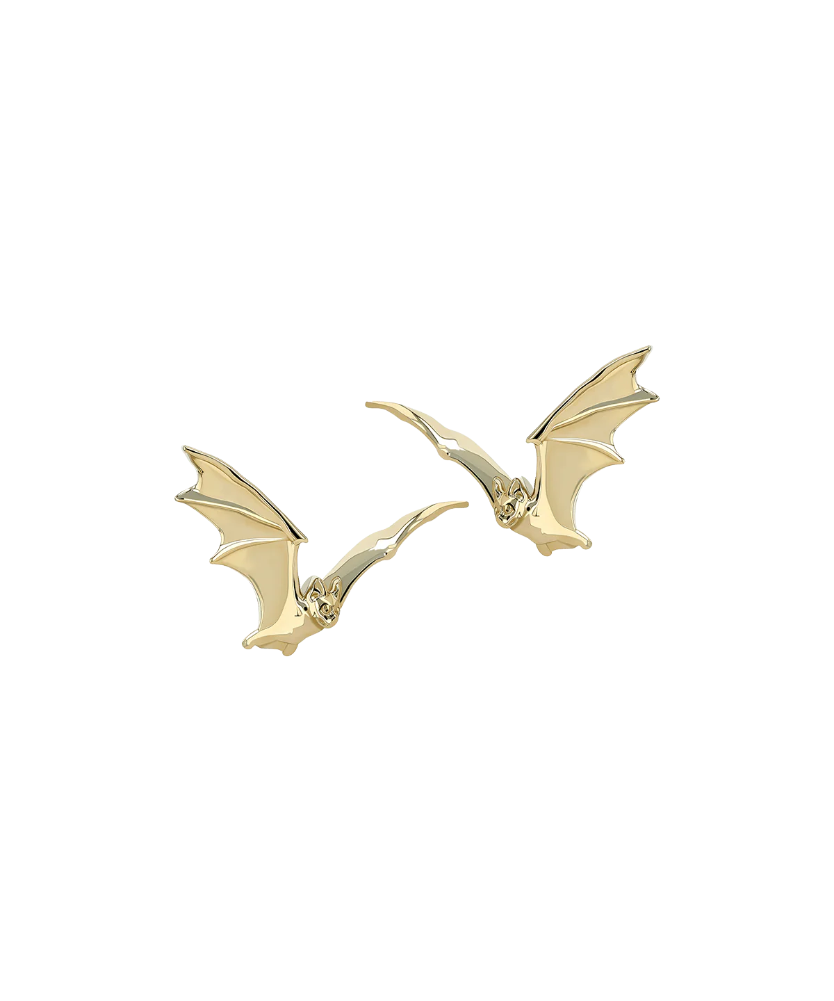 Bat in Flight by Anatometal 18k Gold Threadless End