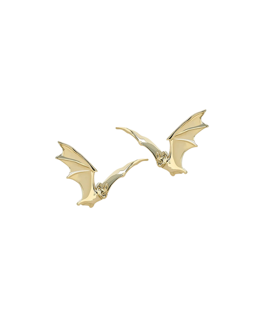 Bat in Flight by Anatometal 18k Gold Threadless End