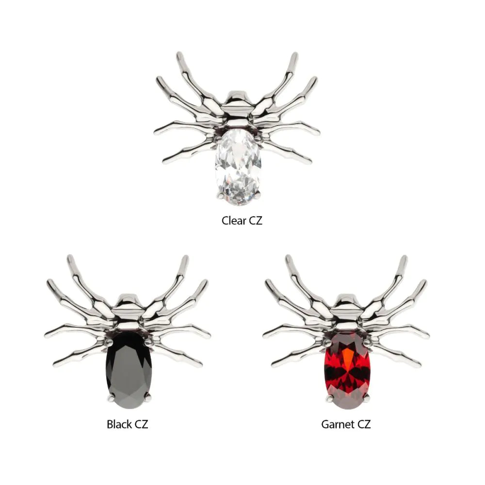 gem spider titanium bead threadless