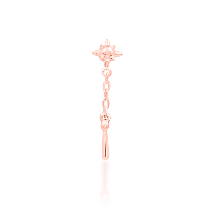 Flail in 14kt Rose Gold threadless