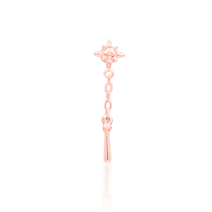 Flail in 14kt Rose Gold threadless