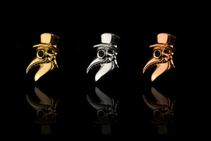 Oh Doctor! Plague Mask Threadless Gold Ends