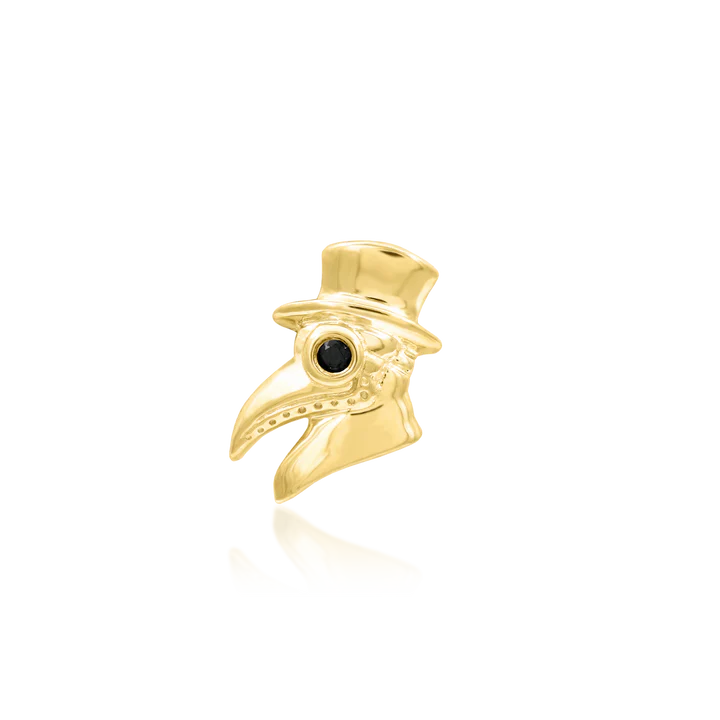 Oh Doctor! Plague Mask Threadless Gold Ends