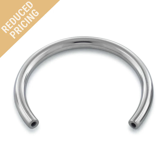 Threadless Circular Barbell - Titanium beads sold seperately