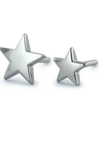 star flat titanium bead threadless