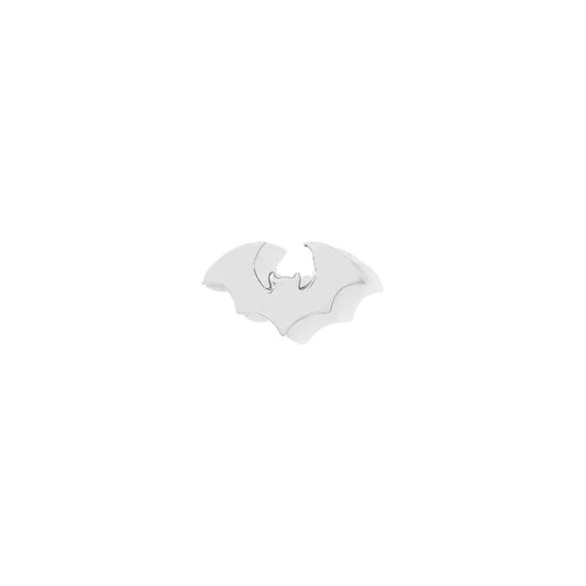 Bat in white gold by Tawapa 14k Threadless End